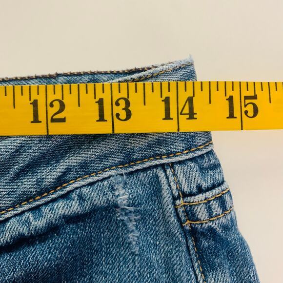 GRLFRND Jeans Bobbi 28 What You Like Wash Distressed Frayed‎ Hem Button Fly - Picture 14 of 15